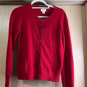 Old Navy XL girls Red Cardigan Sweater